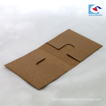 custom brown paper media cases CD packaging box